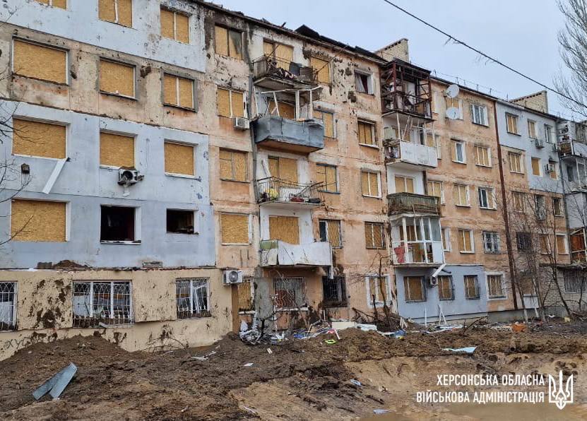 ХОКАРС працює над ремонтом житла херсонців, пошкодженого російськими обстрілами 